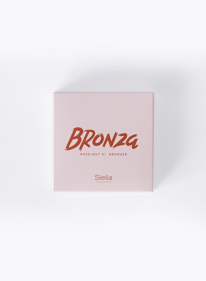 Siella Beauty Bronza Hazelnut 01 BRONZER For Face Makeup Made In Italy - Image 2