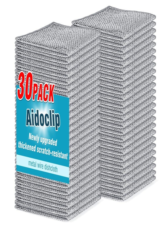 Aidoclip 30PCS Non Scratch Steel Wool Dishcloth Scrubber Pads Kitchen Set - Image 1