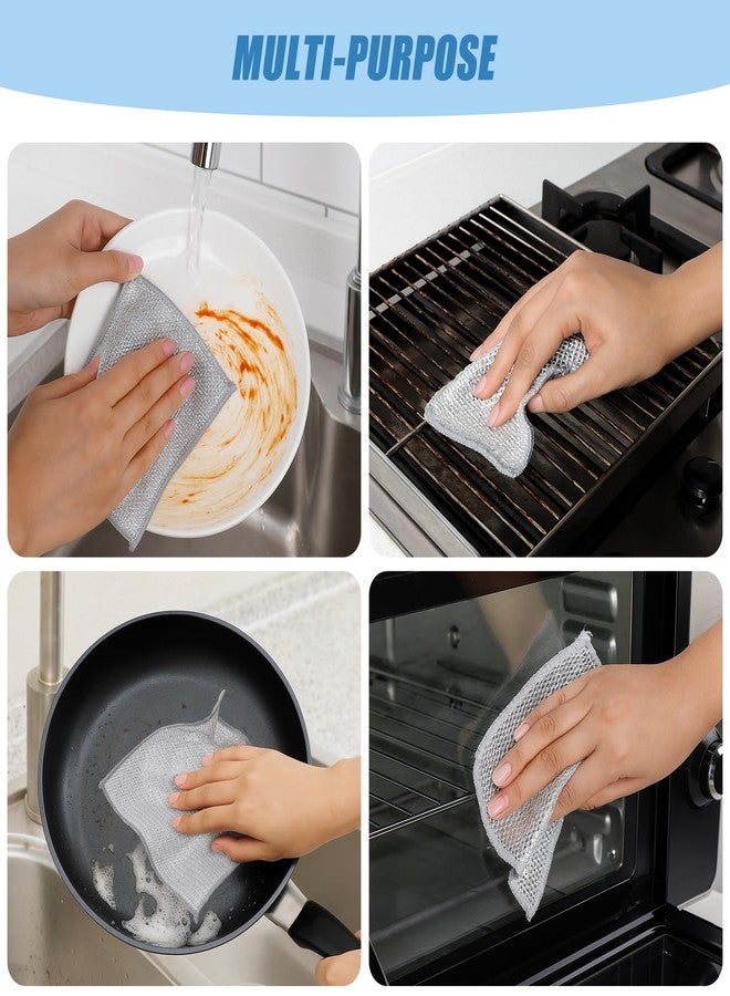 Aidoclip 30PCS Non Scratch Steel Wool Dishcloth Scrubber Pads Kitchen Set - Image 4