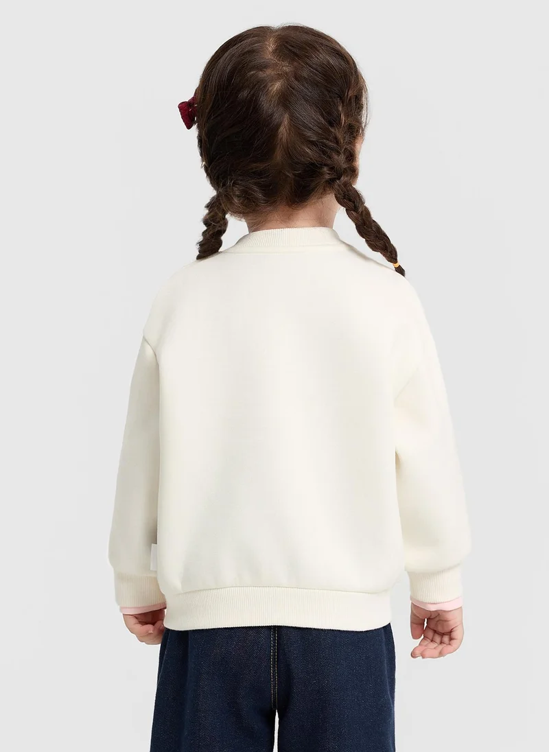 Balabala Toddler Girl Round neck sweatshirt