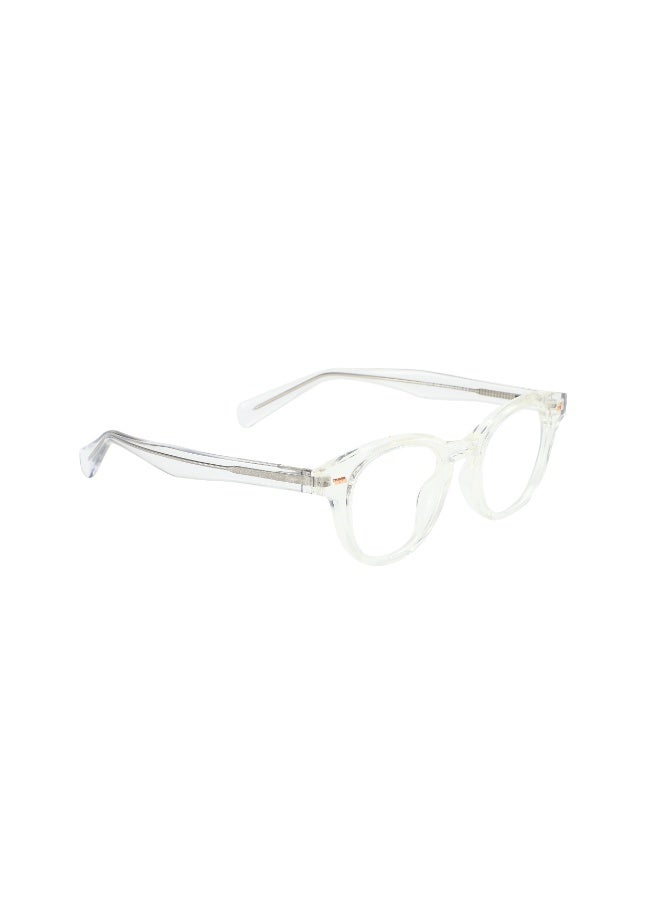 porodo SAN MARINO Anti-Blue Light Glasses with Scratch-Resistant Lenses / Timeless Rounded Design / Digital Fatigue Shield / Enhanced Visual Clarity - Transparent - Image 1
