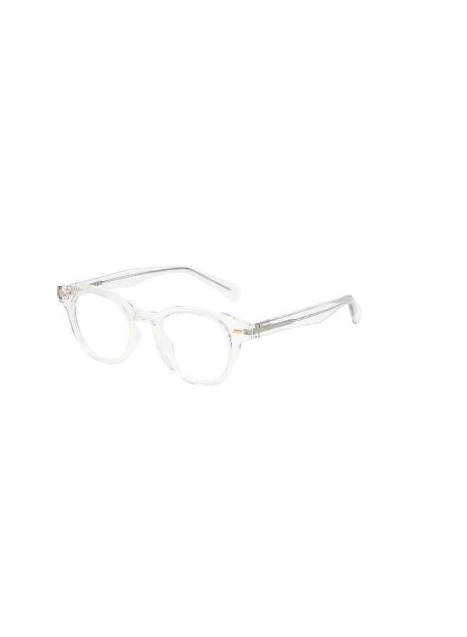 porodo SAN MARINO Anti-Blue Light Glasses with Scratch-Resistant Lenses / Timeless Rounded Design / Digital Fatigue Shield / Enhanced Visual Clarity - Transparent - Image 3