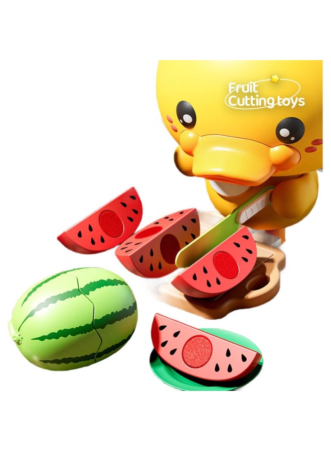Xst Fruit Cutting Playset, Peelable And Cuttable Durian, Realistic Kitchen Toy, Pretend Play Cooking Set, Girls' Toy, New Year Gift - Image 3