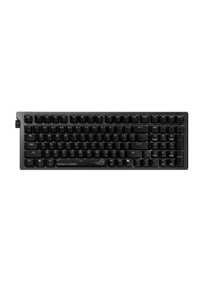 ASUS ROG Strix Morph 96 Wireless Gaming Keyboard, 96% Compact Layout, Tri-Mode (2.4GHz RF/Bluetooth/USB-C), Hot-Swappable Switches, RGB Backlit, Multi-Device Pairing, Long Battery Life, Customizable Controls, Gaming Mechanical Keyboard, Black | 90MP04IF-BKCA03 Black - Image 3