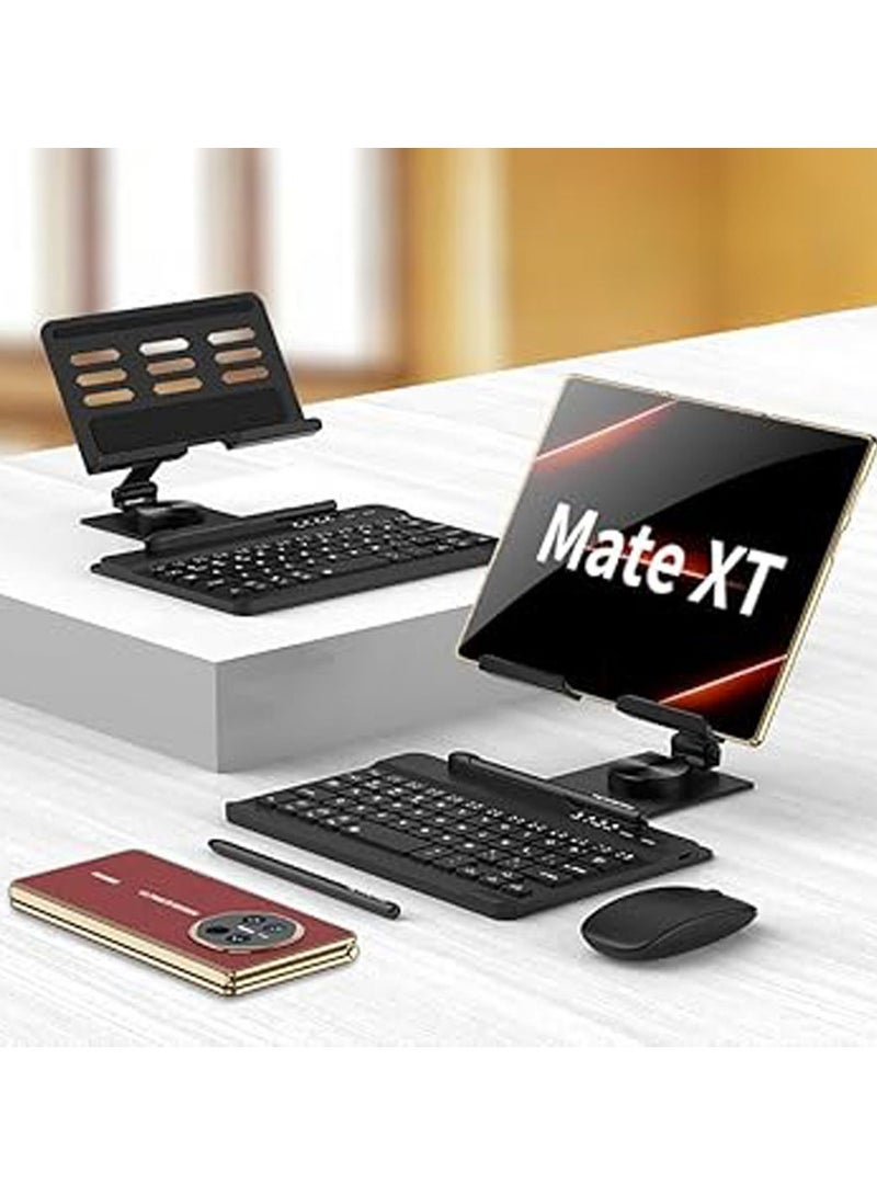 Mobile Office Set for Huawei Mate XT Ultimate (2024),with Bluetooth Removable Keyboard u0026 360° Metal Foldable Rotating Stand u0026 Wireless Mouse u0026 Pen and Pen Slot - Image 1