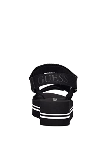 GUESS صندل ويدج للنساء من غس، أسود، 8.5 - Image 3