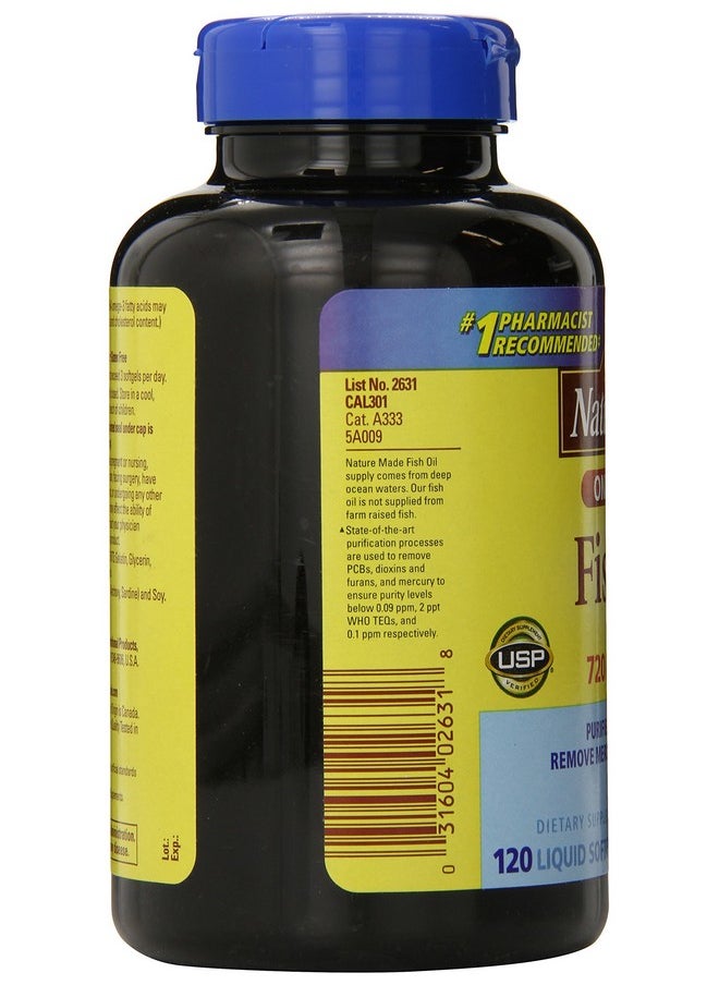 Nature Made Nature Made (One a Day) Fish Oil, 1200mg 120-Count  - Image 3