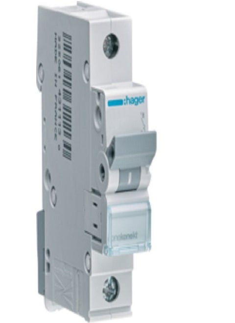 40A Single Pole MCB 10kA Hager