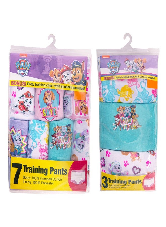 Paw Patrol Girls Toddler Potty Training Pants With Chase, Skye & More With Success Chart & Stickers Size 18, 2T, 3T, 4T, 10-Pack, 3T - Image 4