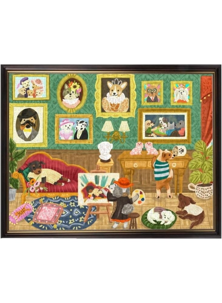 روبوتايم روليف معرض فنون الكلاب - لغز مكون من 1000 قطعة PT008 - Image 1