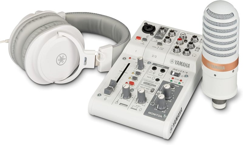 Yamaha AG03 mkII LSPK Live Streaming Pack - White - Image 1