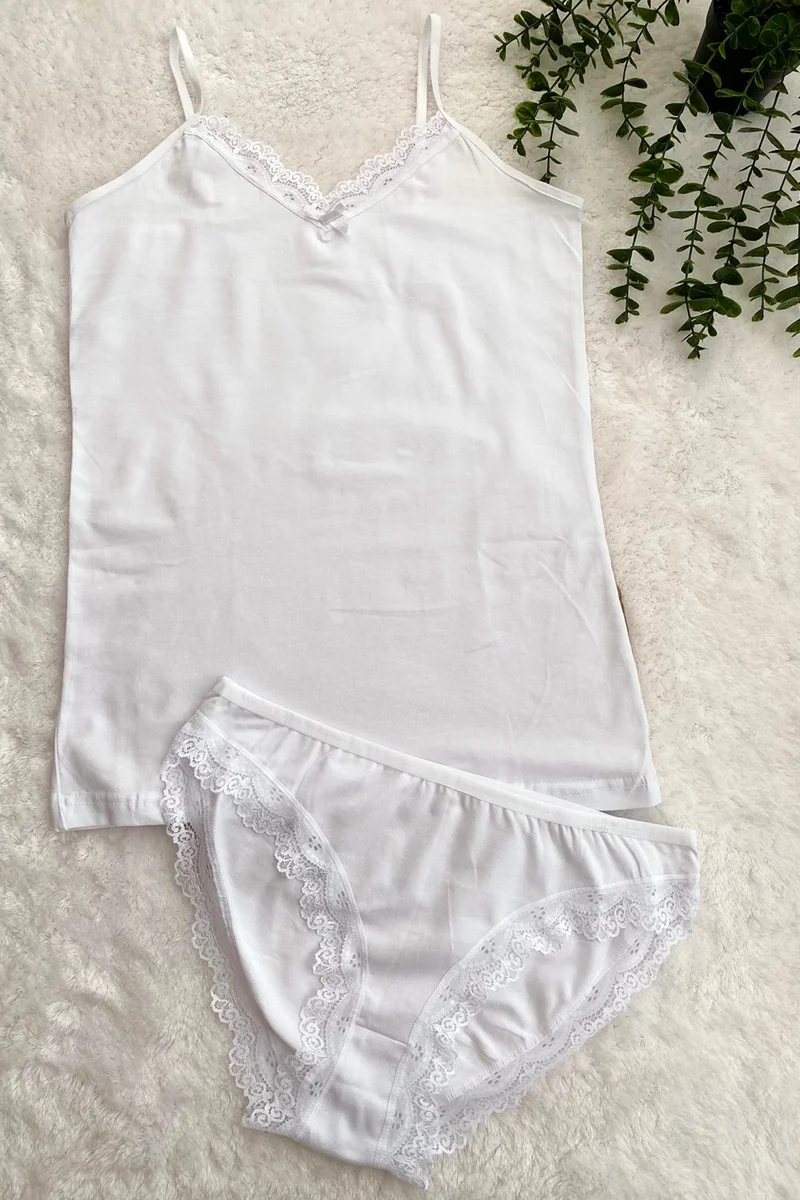 كوتا Rope Suspender Undershirt Panties Set