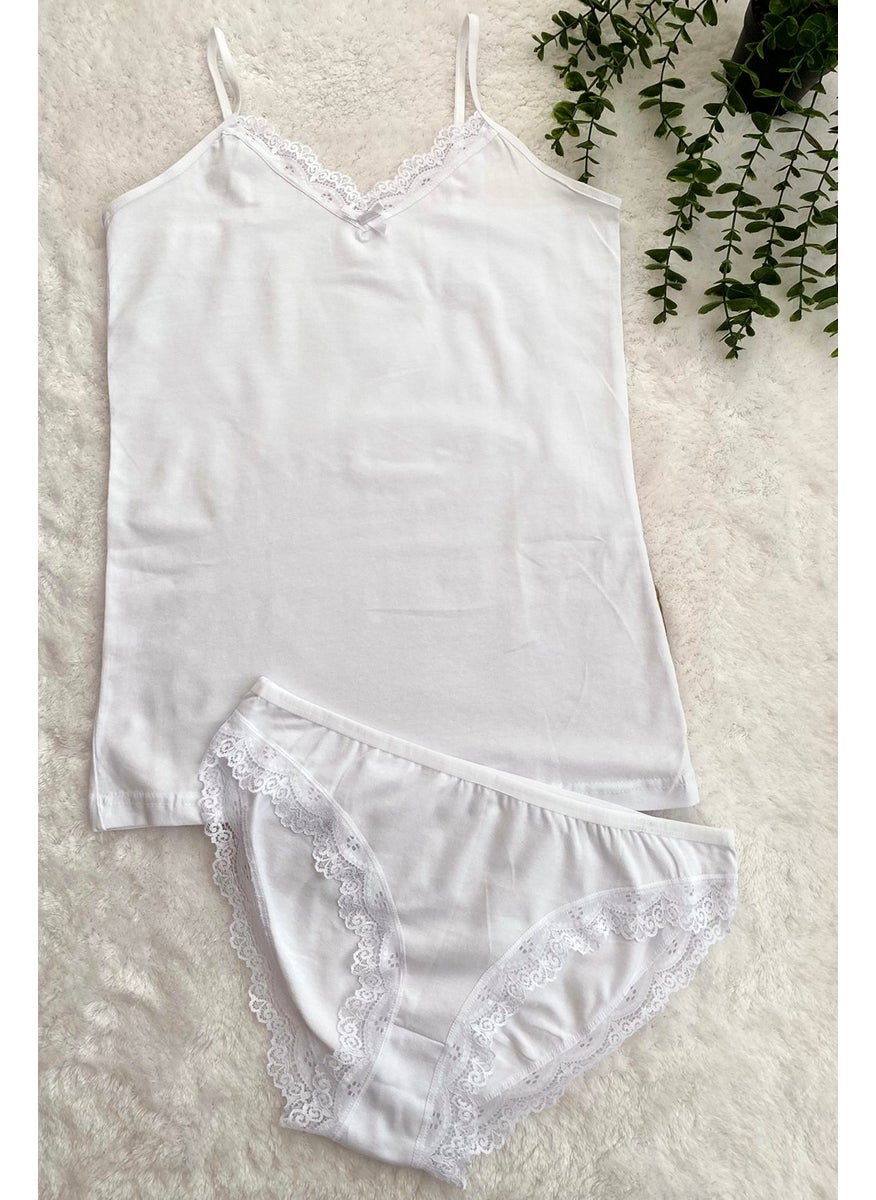 KOTA - Rope Suspender Undershirt Panties Set - Image 1