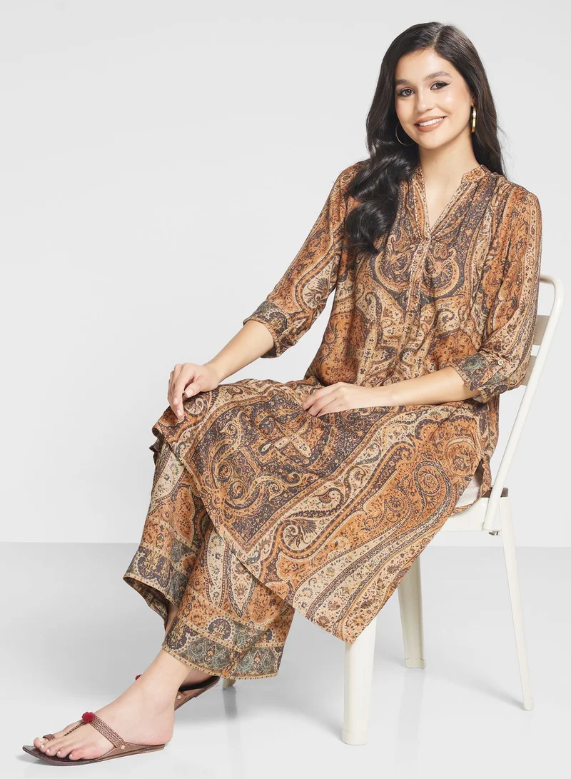 Biba Printed Suit and pant set