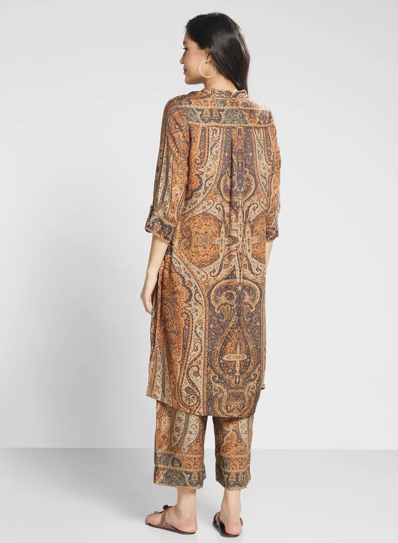 Biba Printed Suit and pant set