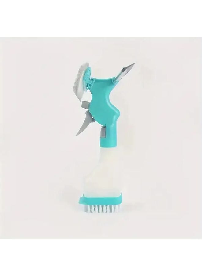 4 في 1 منظف زجاج مع مكشطة رذاذ وفرشاة مسح للنوافذ والمرايا وأبواب الحمام - Image 4