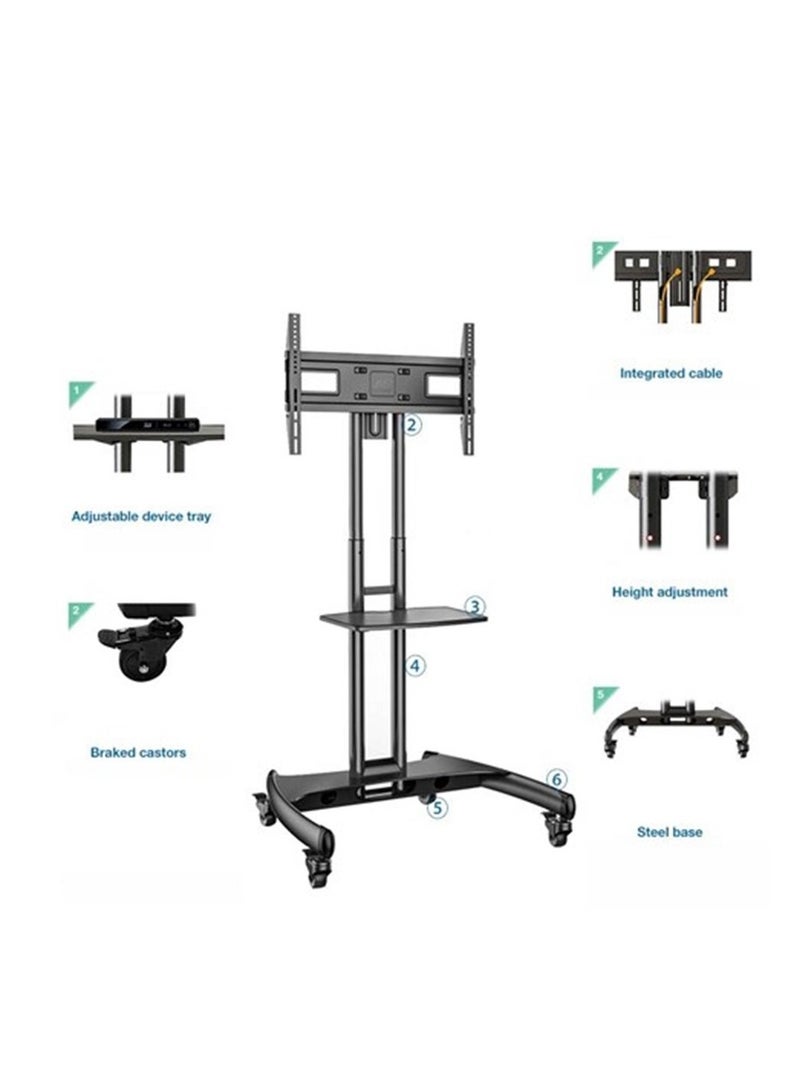 Mobile TV Stand with Wheels for 32 - 75 Inch LCD LED Portable TV Stand - Image 1