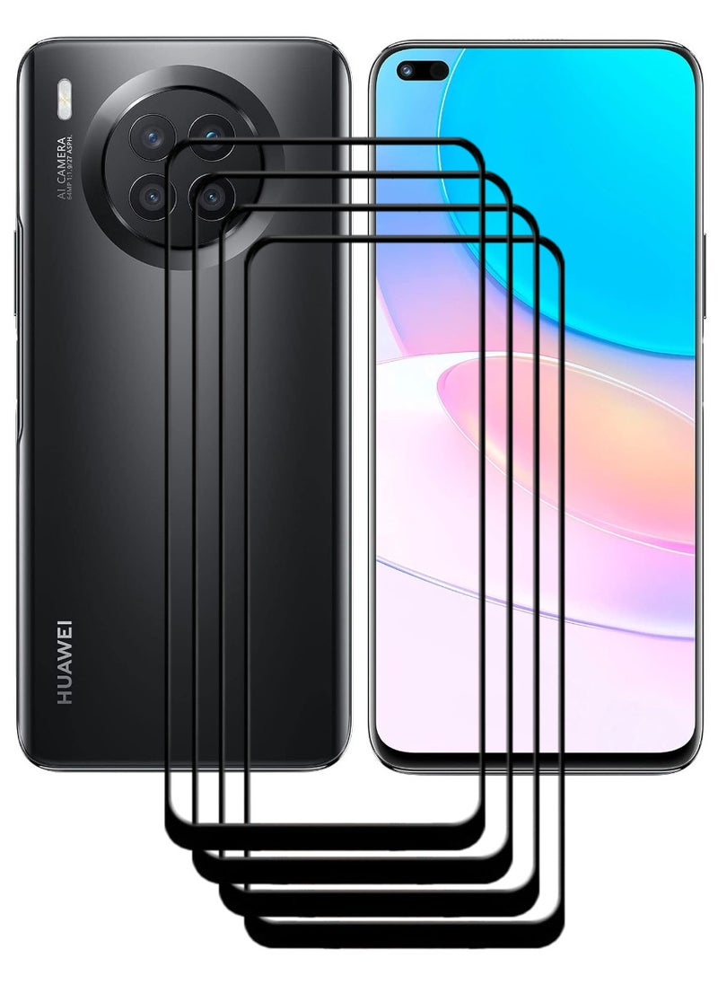 ACLIX 4 Pieces Antistatic ESD Dustproof Premium Quality High Definition Tempered Glass Screen Protector Designed For Huawei nova 8i - Image 1