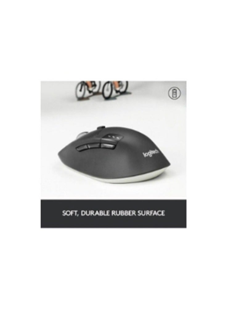 Logitech M720 Triathlon Multi-Device Wireless Mouse, Bluetooth, USB Unifying Receiver, 1000 DPI, 6 Programmable Buttons, 2-Year Battery, Compatible with Laptop, PC, Mac, iPadOS Black  - Image 3