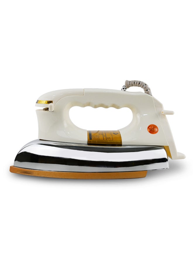 TEAM Dry Iron Heavy Weight Iron 1200W With Teflon Coating Gold Soleplate 10-Year Warranty  - Image 2