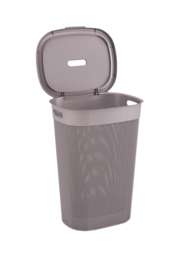 Filo Laundry Basket With Lid Colonial Taupe 55Liters - Image 1
