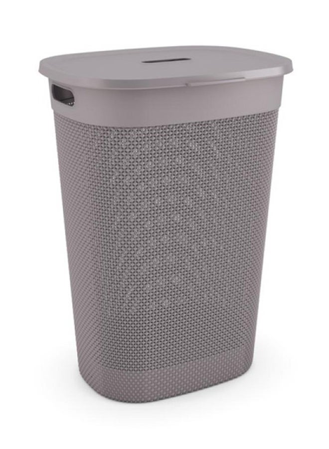 Filo Laundry Basket With Lid Colonial Taupe 55Liters - Image 2