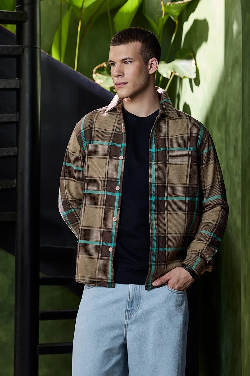 SNITCH Checks Relaxed Fit Overshirt
