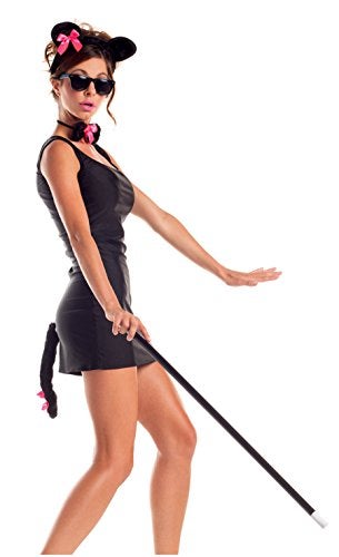 Party King Women's Blind Mouse Kit Costume, Black, One Size - Image 2
