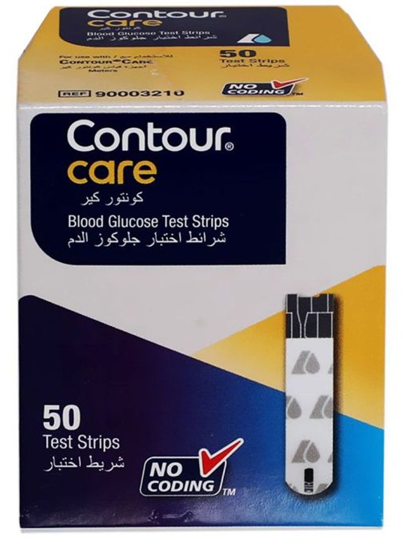 Contour Care blood glucose test Strips 50s
