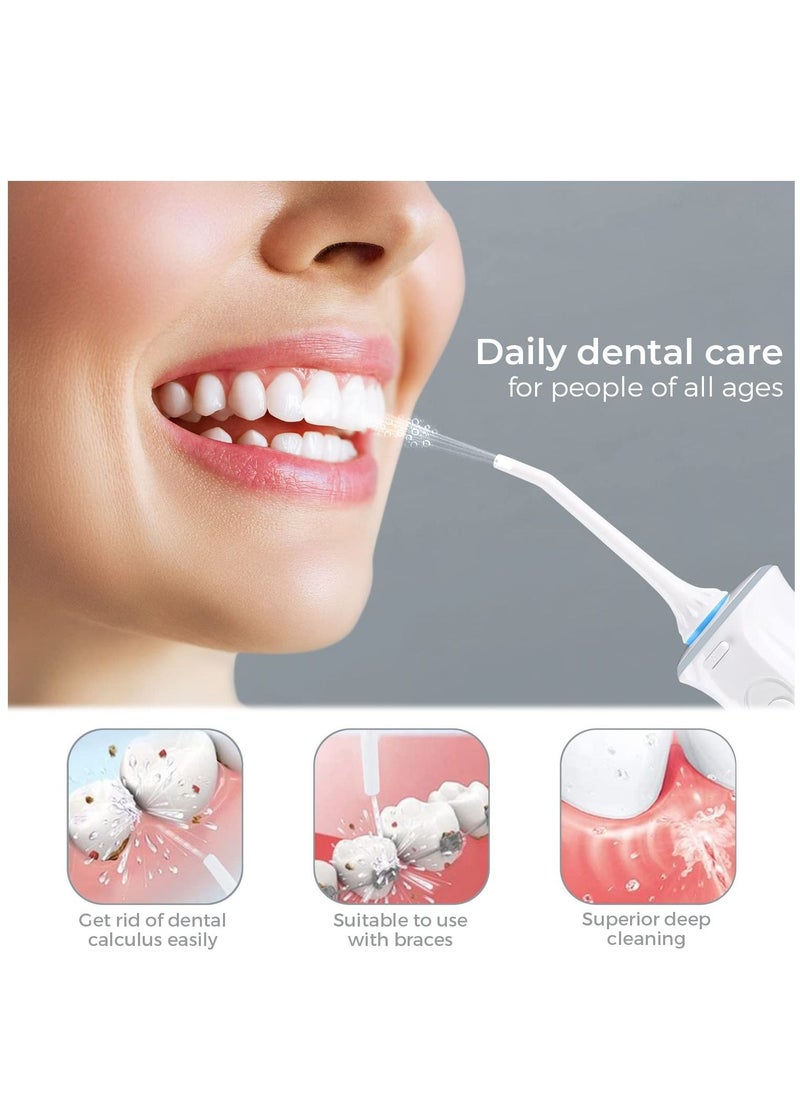 فيريويل Portable Oral Irrigator USB Rechargeable Dental Water Flosser Jet Irrigator Dental Teeth Cleaner 3 Modes 300ML SET  - Image 2