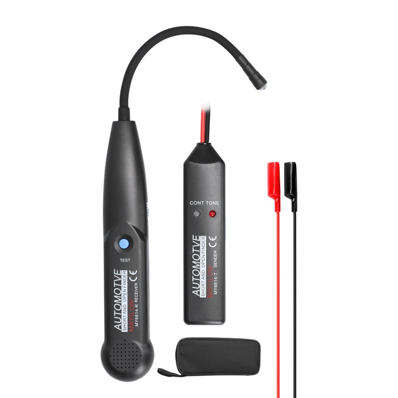 Automotive Short Open Finder Circuit Tester Wire Trackers with Probe Direct Current 42V Cable Diagnotor Short Circuit Detector Pratical Cable Maintenance Tool with Storage Bag - Image 1