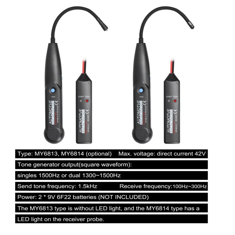Automotive Short Open Finder Circuit Tester Wire Trackers with Probe Direct Current 42V Cable Diagnotor Short Circuit Detector Pratical Cable Maintenance Tool with Storage Bag - Image 4