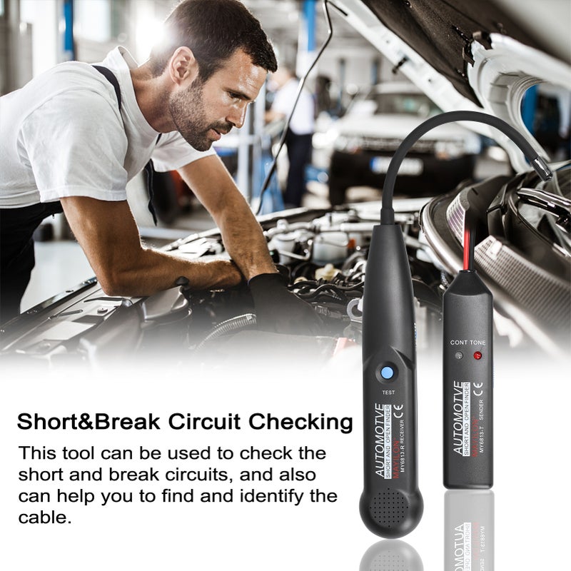 Automotive Short Open Finder Circuit Tester Wire Trackers with Probe Direct Current 42V Cable Diagnotor Short Circuit Detector Pratical Cable Maintenance Tool with Storage Bag - Image 5