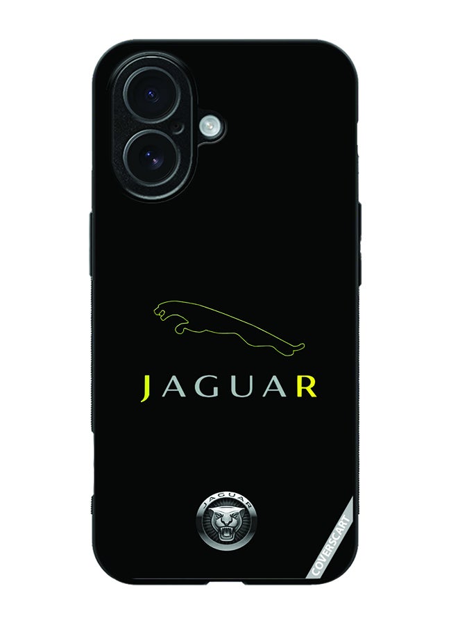Protective Case Cover For Apple iPhone 17 Jaguar Design Black