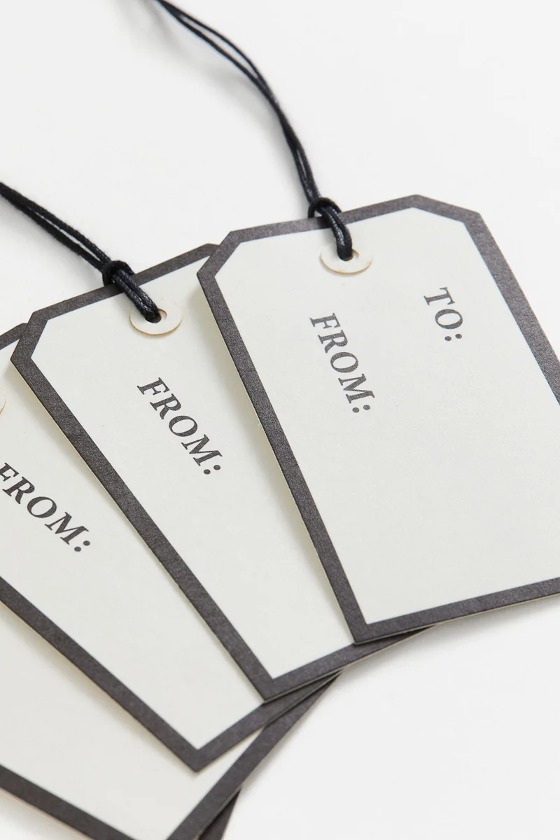 اتش اند ام ملصقات بطاقات هدايا- عبوة من