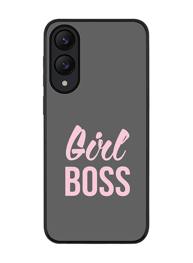 Stylizedd For Samsung Galaxy S25 Edge Case,Slim fit Camera Protection, Shockproof Thin Phone cover  - Girl Boss (Grey)