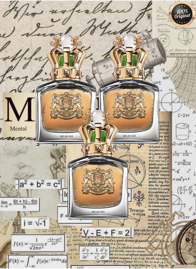 Genie Collection - 3 Pieces Pi Perfume Number 201103 For Men 85ml EDP - Image 1