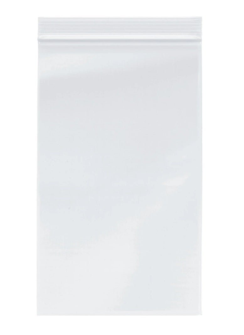 Generic Zip Lock Bags, 100 Pcs Grip Seal Bags, 10 X 8cm Resealable Clear Plastic Bags Sealed Storage Pouches Thickening Durable Press Seal Bags  - Image 1