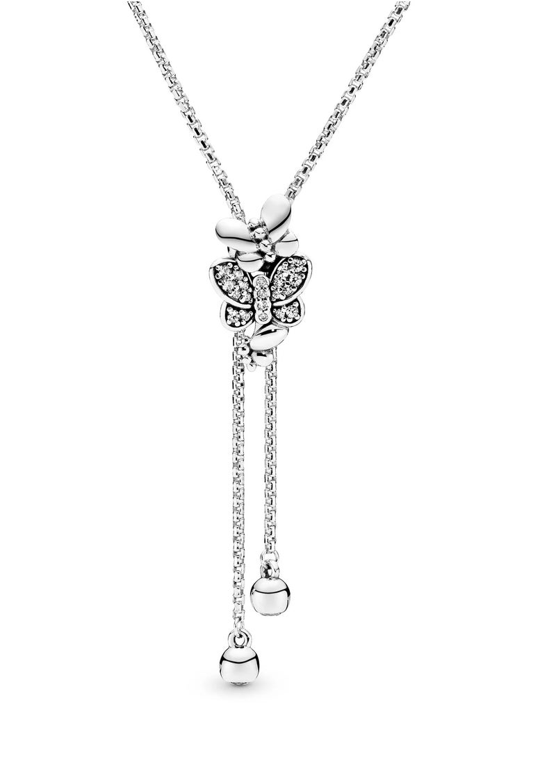 PANDORA - Sparkling erfly Y-Necklace,Product Code: 397911CZ-80,80cm - Image 1