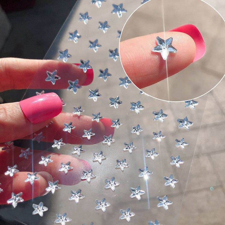 Face Sticker Rhinestone Pearl Diamond Sticker Performance Flash Diamond Eyebrow Sticker Tear Mole Diamond Eye Makeup Sticker Face Sticker Love Jewelry Butterfly - Image 5