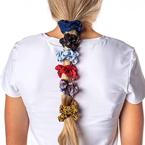 Bioworld My Hero Academia 6 Piece Scrunchie Set Hair Ties Hair Accessories - Image 1