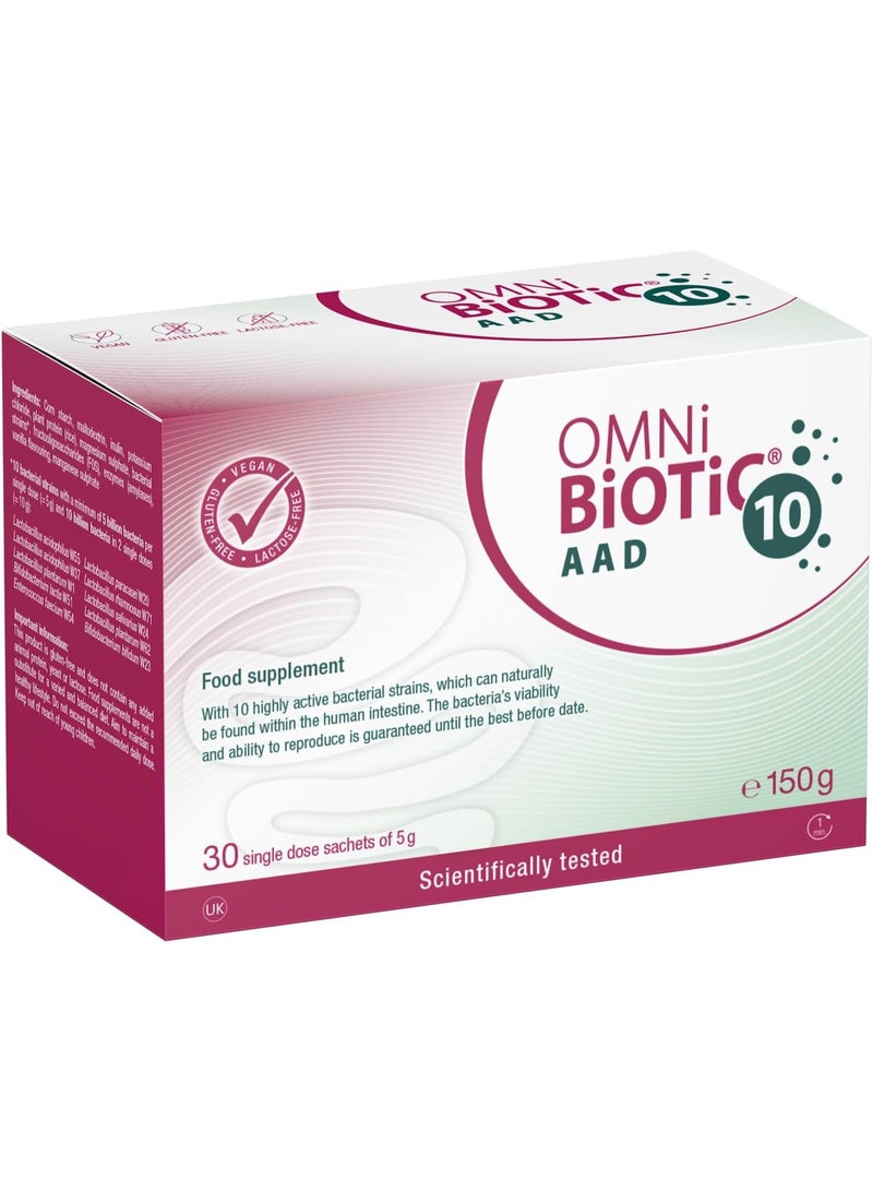 OMNi BiOTiC 10 AAD, Vegan Multi Strain Formulation, 30 Single Dose Sachets