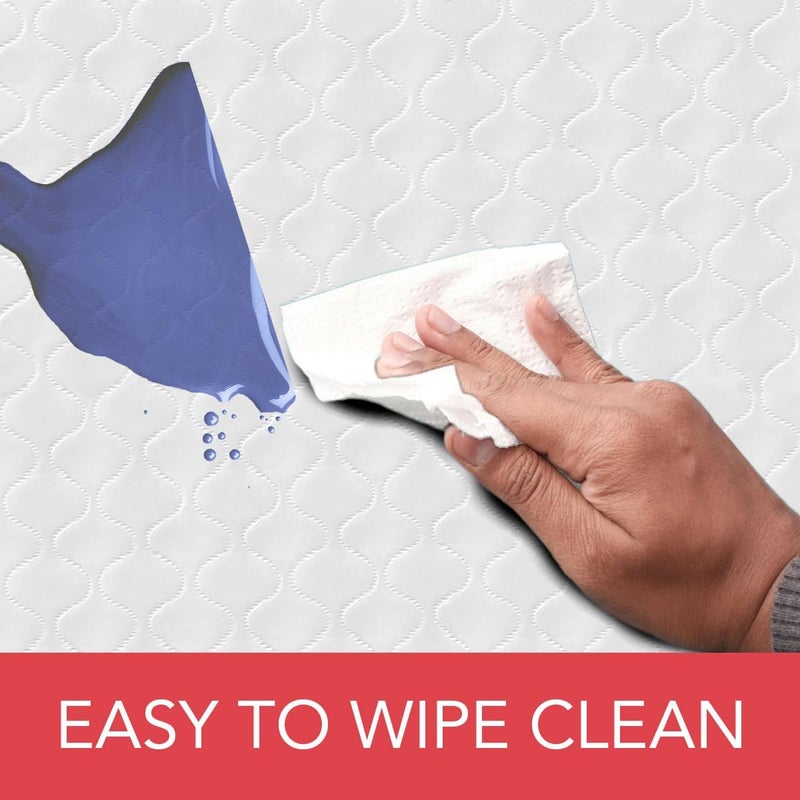 LAMINET - Deluxe Cushioned Heavy-Duty Quilted Table Pad Protector for Dining Room Table - 52" x 108" Oblong | Waterproof Vinyl Table Padding Under Tablecloth Cover for Rectangular Square Tables - Image 4