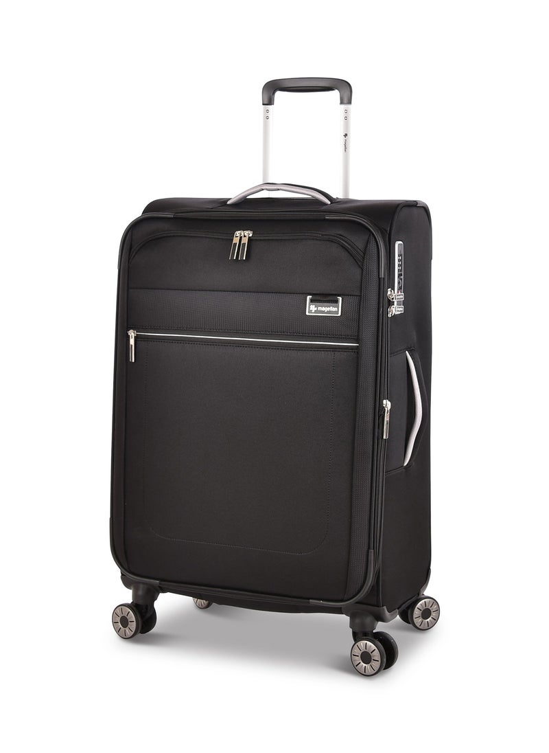 MAGELLAN Magellan Fabric Luggage Trolley Travel Bag 3Pc Set Size 20/24/28 Inch Black  - Image 4