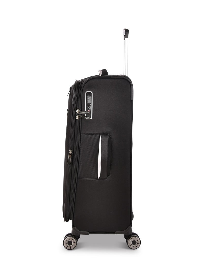 MAGELLAN Magellan Fabric Luggage Trolley Travel Bag 3Pc Set Size 20/24/28 Inch Black  - Image 5