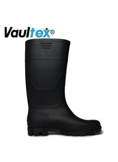 black Vautex rain boot with steel toe