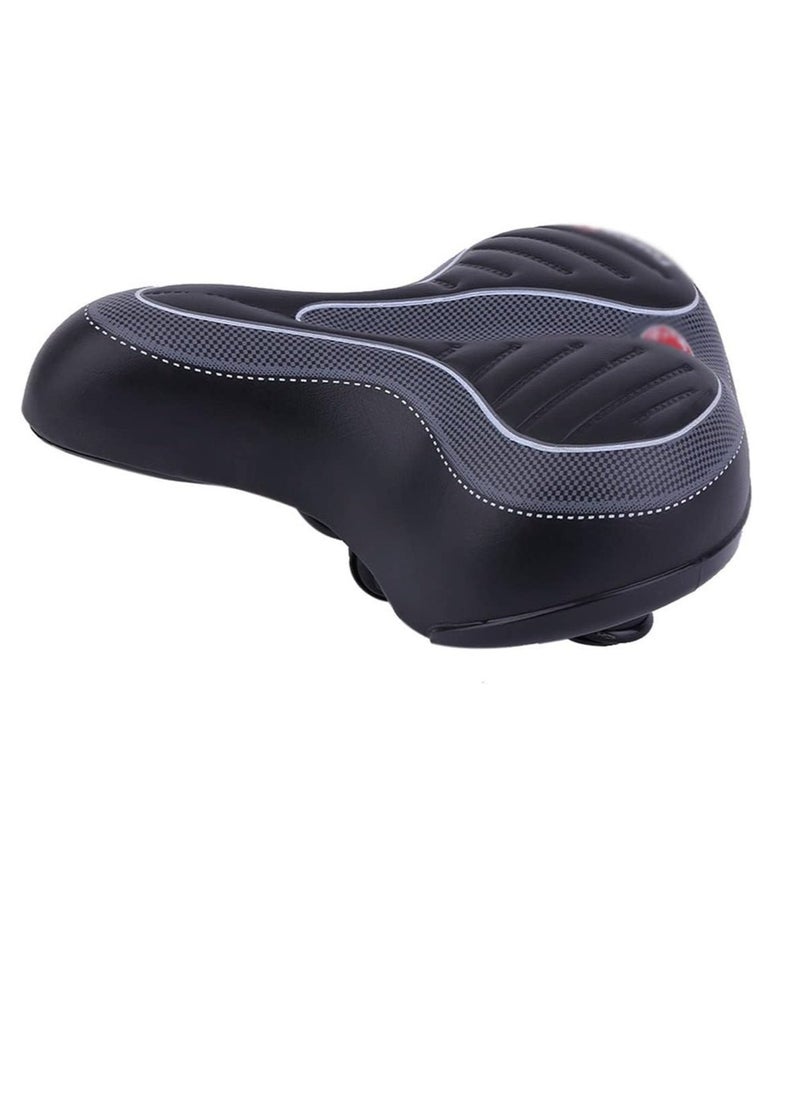 Bukela Bicycle Saddle,Reflective Shock Bike Saddle Bicycle Seat Breathable Rainproof  Road Mountain  Accessory  - Image 1