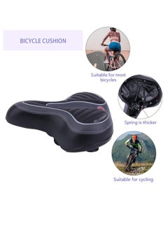 Bukela Bicycle Saddle,Reflective Shock Bike Saddle Bicycle Seat Breathable Rainproof  Road Mountain  Accessory  - Image 2