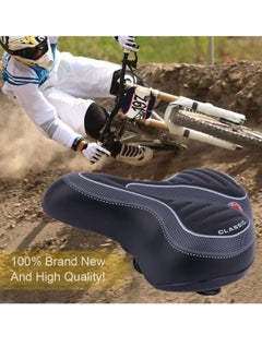 Bukela Bicycle Saddle,Reflective Shock Bike Saddle Bicycle Seat Breathable Rainproof  Road Mountain  Accessory  - Image 3