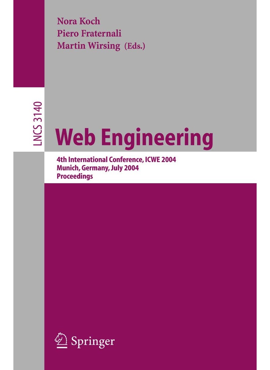 Web Engineering: 4th International Conference, ICWE 2004, Munich, Germany, July 26-30, 2004, Proceedings 